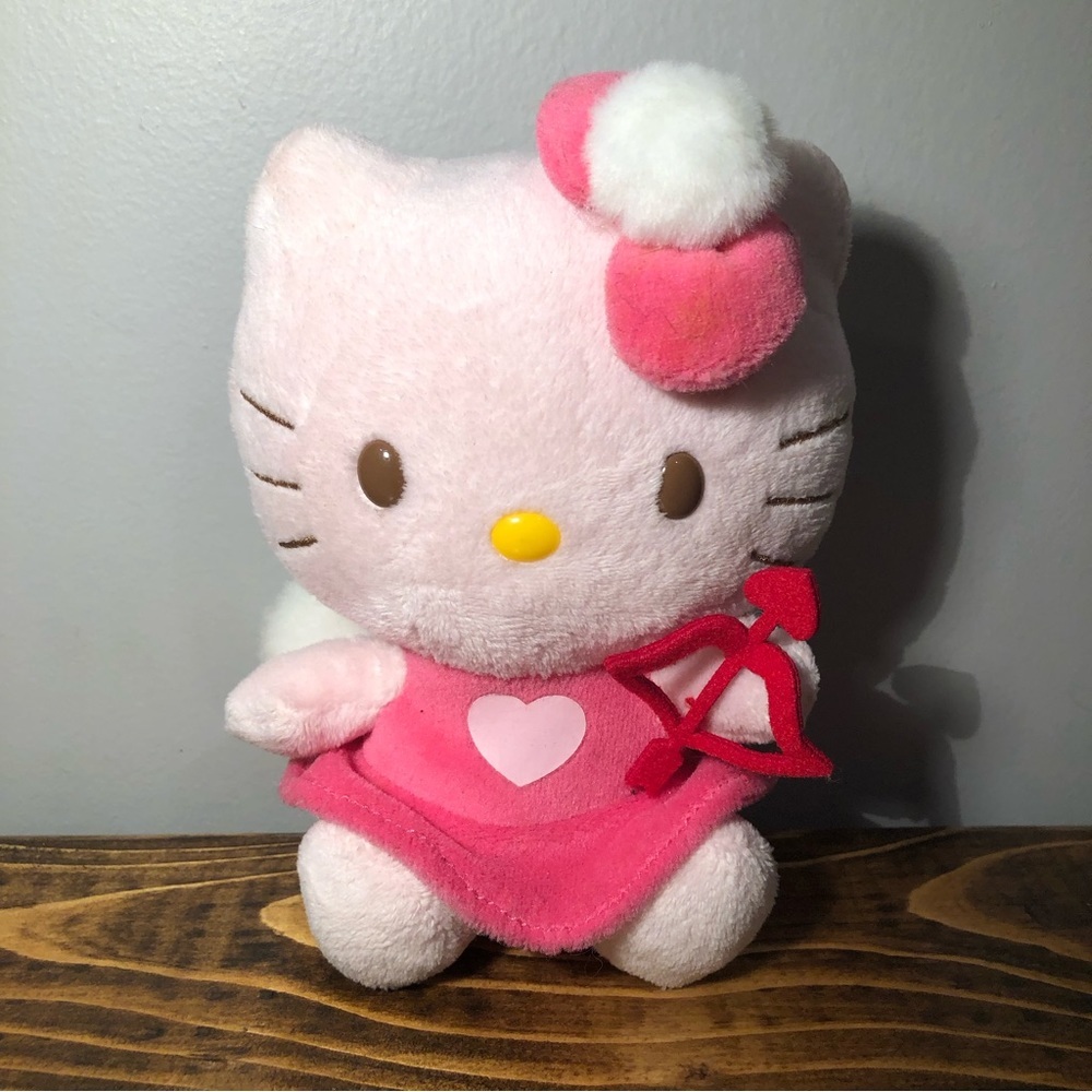 Hello Kitty Sanrio Valentine's Angel Cupid's Arrow Plush Ty 6" Valentine's Day